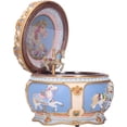 thumbnail image 1 of Twinkling Lights Music Box, Versatile Decor with Exquisite Carousel Horse and Sankyo 18 Note Metal Movement for Captivating Moments, 1 of 5