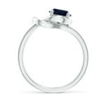 thumbnail image 2 of Angara Natural 1.6 Ct. Blue Sapphire Solitaire Ring in Sterling Silver for Women (Ring Size: 3), 2 of 12