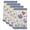 Blue, variant on Spring Flowers Kitchen Towels Set of 3, Retro Boho Botanical Florals Butterfly Absorbent Dish Towels for Kitchen, Microfiber Hand Towel, Quick Drying Tea Towel for Cleaning Decorative Dishcloths