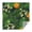 White-4, variant on 60x60in(152x152cm) Square Tablecloth, Waterproof Polyester Table Cover, Wrinkle Resistant & Washable Fabric for Dining, Kitchen, Picnic, Tropical Leaf Print
