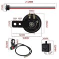 thumbnail image 2 of Universal Motorcycle Turn Signal Light LED Kit with Horn Turn Signal Headlight Horn 3Pin Relay for, 2 of 4