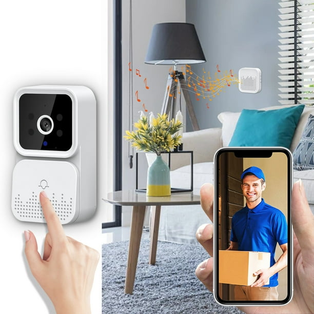 Timbre de puerta con video inalámbrico y control remoto, cámara digital, timbre visual inteligente, intercomunicador doméstico, visión nocturna, wifi, timbre de seguridad, timbre de monitoreo