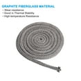 thumbnail image 4 of Uxcell 9/16"x 118" Wood Stove Gasket, Graphite Fiberglass Round Type High Temperature Resistance Seal Rope, Black, 4 of 6
