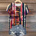 thumbnail image 3 of Tee for Women 2025 Cute Print Short Sleeve Tunic Tshirt Cotton Crewneck Blouse Tees Dressy Casual Shirts, 3 of 4