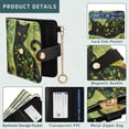thumbnail image 5 of Qxltty Black Cat with Vines Ladies Wallet Rfid Slim Thin Compact Credit Card Women Wallet Zipper Coin Pocket and ID Window for Female Gifts, 5 of 8