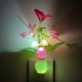 thumbnail image 3 of Luz nocturna enchufable con sensor de luz automático, luz nocturna LED RGB con forma de seta, lámpara de flores con base de pared, luz nocturna de energía de 1W para guardería, 3 of 5