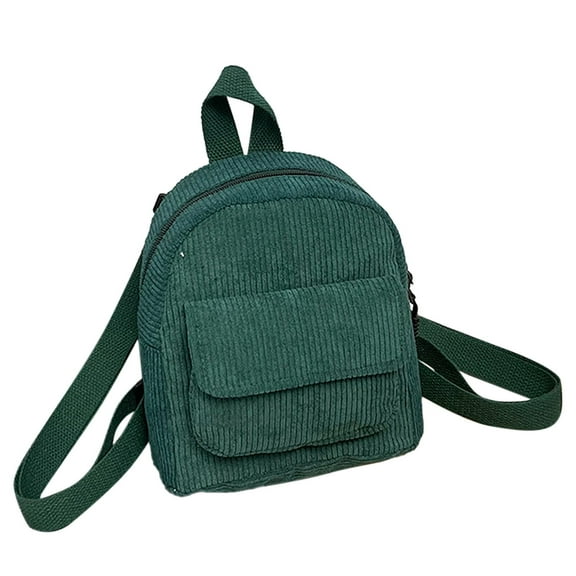 MUSOIE Mini Corduroy Backpack Purses for Women Cute Travel Backpack Small Daypack Shoulder Bag