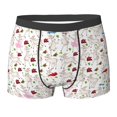 thumbnail image 6 of Men's Boxer Briefs, Cute Funny Goat Cartoon Flower Soft Comfy Mens Underwear Boxer Briefs Breathable With Widen Waist, 6 of 7