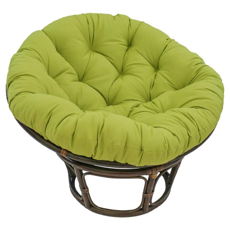 Aile 360 Swivel Comfy Papasan Chair with Fabric Cushion, Sturdy Metal Frame  (Graphite Stone - Brown Frame)