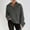 #421-Gray, variant on Womens Cable Knit Half Zip Sweater V Neck Collared Fall Trendy Oversized Long Sleeve Solid Pullover Tops