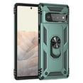 thumbnail image 2 of Feishell Hybrid Armor Phone Case for Google Pixel 6a,Military Grade Shockproof 360 Rotatable Metal Ring Holder Kickstand Support Magnetic Car Mount Dual Layer Protective Phone Cover,Darkgreen, 2 of 8