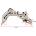 thumbnail image 2 of 2PCS - Large Kitchen Cabinet Door Hinges Cabinet Door 170 Degree Hinges + 16 Set Screws - Large Angled Door Hinges - No Slots Required - Easy Installation, 2 of 7
