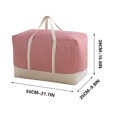 thumbnail image 3 of HomeDM Storage Bags for Clothes Down Comforter Storage Bags for Blankets and Quilts Bedding Sweater Pillow Storage Bags with Zipper&Strong Handles Packing Bags for Moving Bags, 3 of 8