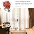 thumbnail image 5 of Flower Design Window Curtain Tieback Holder Clip Clamp Flower Curtain Clips Buckle Curtain Holdbacks Flower Curtain Tieback Buckle Window Tie Backs Holders Home Hotel Decoration, 5 of 6