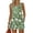 Green, variant on 2 Piece Sets for Women Floral Print Square Neck Lightweight Summer Short Sets Drawstring Waisted Baggy Outfits with Pockets Red S