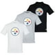 thumbnail image 1 of NFL Paquete de 3 Playeras Pittsburgh Steelers para Hombre, Talla Grande, 1 of 4