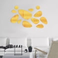 thumbnail image 3 of 48 piezas de pegatinas de espejo con forma de lágrima para decoración de pared, 3 of 6