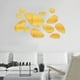 thumbnail image 3 of 48 piezas de decoración de pared con adhesivo de espejo en forma de lágrima, 3 of 6