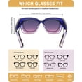 thumbnail image 3 of Gafas de Sol Polarizadas Meeloog para Mujeres, Diseñadas para Usar Sobre Anteojos, 3 of 9