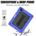 thumbnail image 4 of iPad Pro 11 Case 2020 with Pencil Holder, iPad Pro 11 2nd Generation Case, Allytech Kids Friendly Heavy Duty Shockproof Protective Covers with 360 Rotate Stand /Hand Strap/ Should Belt,Darblue+Black, 4 of 7