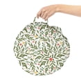 thumbnail image 2 of Floral Round Floor Cushion with Handle, Watercolor Style Burgeoning Spring Flowers and Leaves, Decorative Pillow for Living Room & Dorms, 18" Round, Olive Green Multicolor, by Ambesonne, 2 of 4