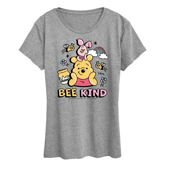 Winnie the Pooh - Pooh And Piglet Bee Kind - Women's Short Sleeve Graphic T-Shirt