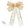thumbnail image 1 of 1pc Navidad Bowknot con luz DIY Bowknot Adornment Scene Layout Prop, 1 of 6