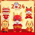 thumbnail image 4 of Penkiiy 2024 Lunar Dragon Stuffed Animal Plush Toy, Chinese Lunar New Year Zodiac Dragon Animal Ornament Mascot Plush Dragon Stuffed Lucky Doll for Spring Festival Gift Home Office Decor, 4 of 4