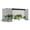 Black, variant on Outsunny 12' x 4' Plant Protection Tent Crop Cage with Door, Black