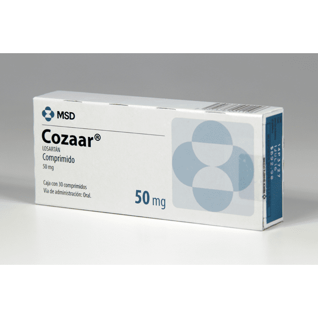 Cozaar comprimidos 30 pzas de 50 mg c/u