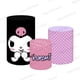 thumbnail image 5 of Fondo de Hello Kitty Kuromi rosa con cubierta redonda para fiesta de cumpleaños de niña, fondo para baby shower, pancarta cilíndrica elástica para decoración, 5 of 5