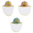 thumbnail image 1 of 3x Unisex Kids Cute Sun Hat Full Visor Bucket Cap Breathable Riding Fishing, 1 of 9