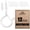 White, variant on 20 PCS Q Hanger Hooks with Safety Buckle, Windproof Screw Hooks for Hanging Outdoor String Lights, Plants, Christmas Patio Lights, 2.2 Inches, Black