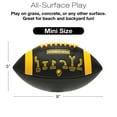 thumbnail image 6 of Huddle Hero Mini Football 2-Pack w/ Pump (Black/Green and Brown/White) (Black and Orange, Mini), 6 of 6