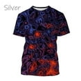 thumbnail image 1 of Trendy Graffiti Paint Vertigo Neon Painted Abstract 3D Printed T Shirt Colorful Hypnotic Distorted Line Unisex Short Sleeve Tees, 1 of 5