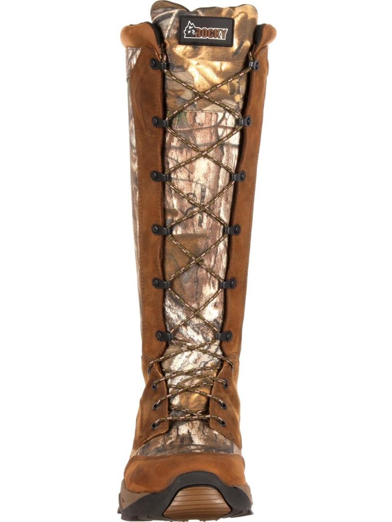 rocky lace up snake boots