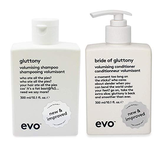 Evo Gluttony Volume Shampoo & Bride Conditioner (10.1 Oz Each) - Walmart.com