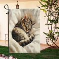 thumbnail image 4 of Sleeping Cats Garden Flag 12x18 Inch Double Sided Modern Minimalist Wildlife Burlap Lawn Flag for Outdoor Backyard House Decor, 4 of 6