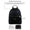 thumbnail image 4 of Eastsport Lauren Mini Backpack, Black, 4 of 13
