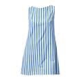 thumbnail image 6 of LEAVINGSUO Summer Dresses For Women Plus Size Fashion Casual Round Neck Comfortable Skirt Print Zipper Sleeveless Pocket Dress Blue S, 6 of 6