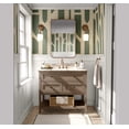 thumbnail image 2 of S4sassy Removable Contemporary Green Wall Decor, Geometric Branch Print Textured Contact Paper for Walls, Cabinet, Self Adhesive Vinyl Wallpaper Roll, Waterproof Contact Paper - 25"x360" inch, 2 of 9