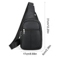 thumbnail image 4 of Tauxra Crossbody Chest Bag Multi Pocket Adjustable Strap Lightweight Travel Daily Use, 4 of 9