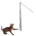 thumbnail image 1 of Baguette Teaser pour Chat Jouet Interactif pour Chat avec Paillettes et Pompons, 1 of 7