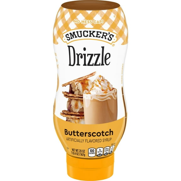 Smucker’s Drizzle Butterscotch Artificially Flavored Syrup, 20 oz Squeeze Bottle