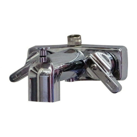 US Hardware P-670B Tub and Shower Diverter, 2 -Faucet Handle, Center Mounting, Brass, Chrome