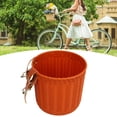 thumbnail image 1 of Panier de Vélo, Panier avant de Guidon de Vélo Multifonction Simulation en Osier Forme Ronde Grande Capacité Paniers de Vélo, 1 of 8