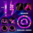 thumbnail image 4 of Collares y pulseras Glow Sticks Kannove de color rosa iluminado, 24 unidades, 4 of 6