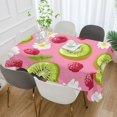 thumbnail image 2 of Yayeee Tablecloths 54" x 54" Rectangle Wrinkle Resistant Party Table Cover, Floral Raspberries, 2 of 8