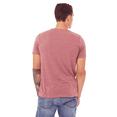 thumbnail image 5 of BELLA + CANVAS Texture Crew Neck T-Shirt for Men, Short Sleeve Tee, Cotton-Poly Blend, Mauve Slube, XL, 5 of 5