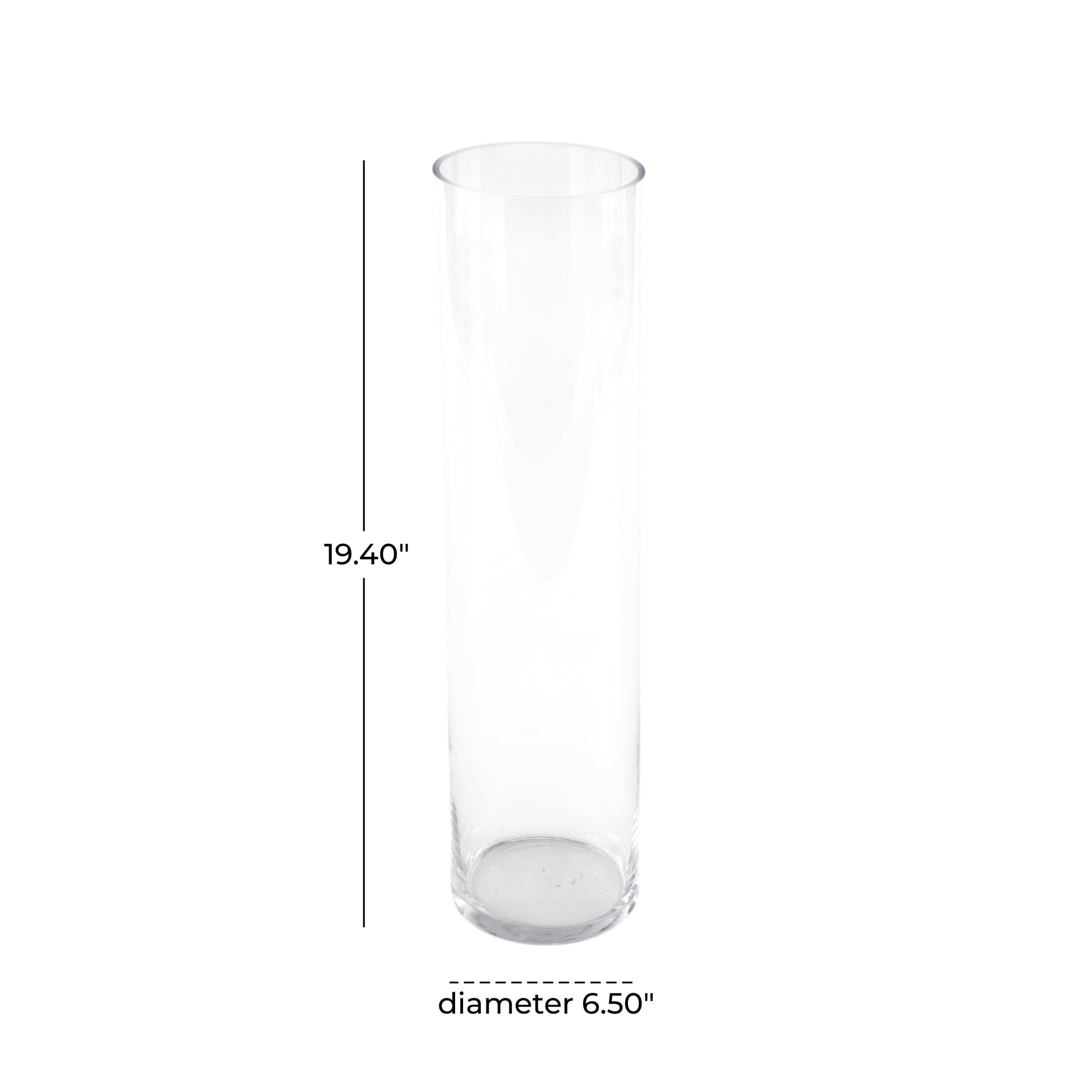 DecMode 19" Tall Glass Vase